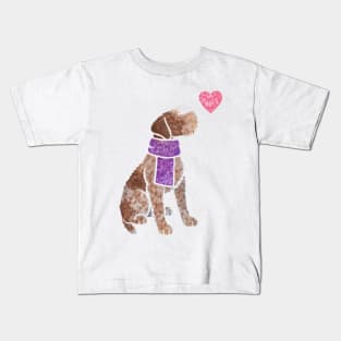 Watercolour German Wirehaired Pointer Kids T-Shirt